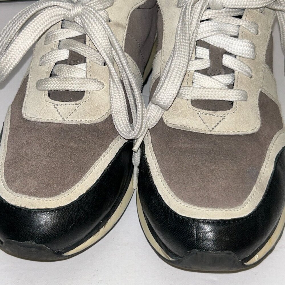 Via Spiga Suede Leather Two Tone Sneakers Casual Comfort Shoes Womens Size 8.5M - Picture 3 of 13